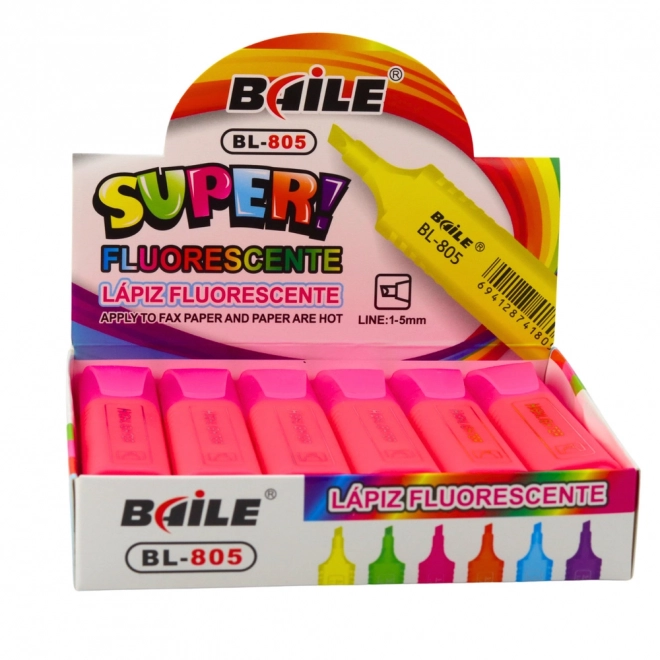 Neon highlighter intens pink