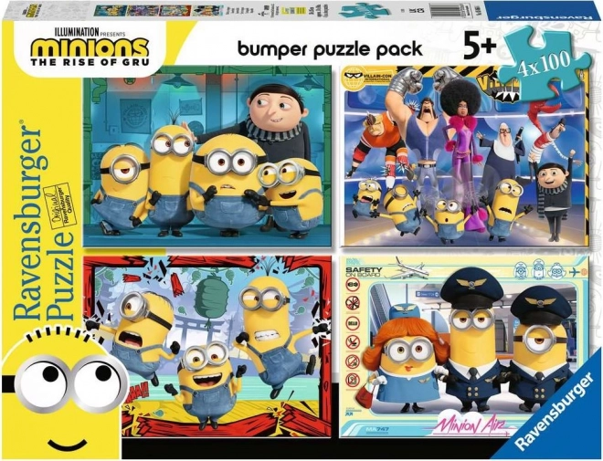Ravensburger puslespil Minions 2: Skurken kommer 4x100 brikker