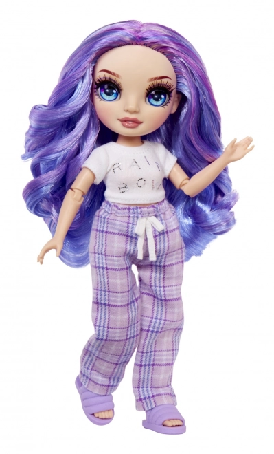 Rainbow High Junior Fashion dukke i pyjamas - Violet Willow