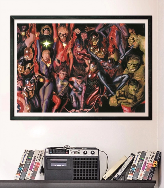 Puslespil 1000 brikker Marvel - kompakt