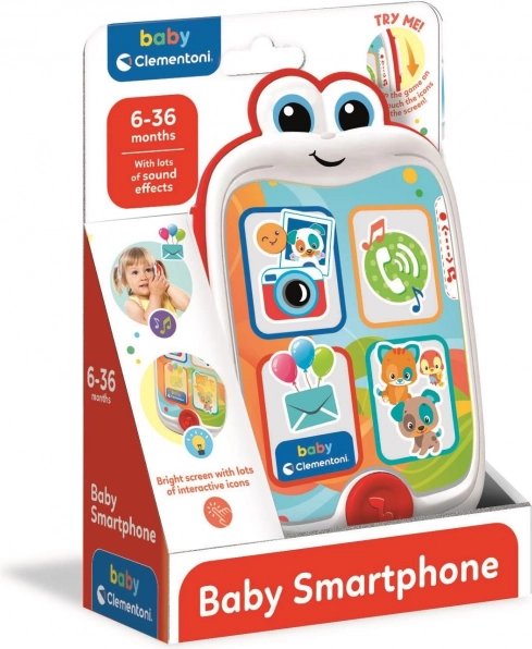 CLEMENTONI BABY interaktiv smartphone til børn med lyde