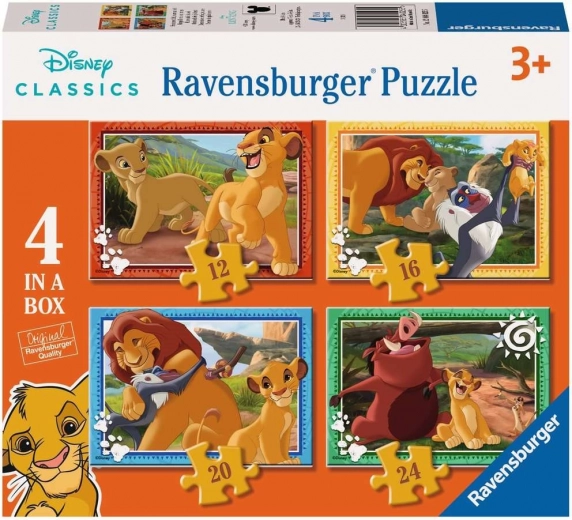 Ravensburger puslespil Løvernes konge 4 i 1