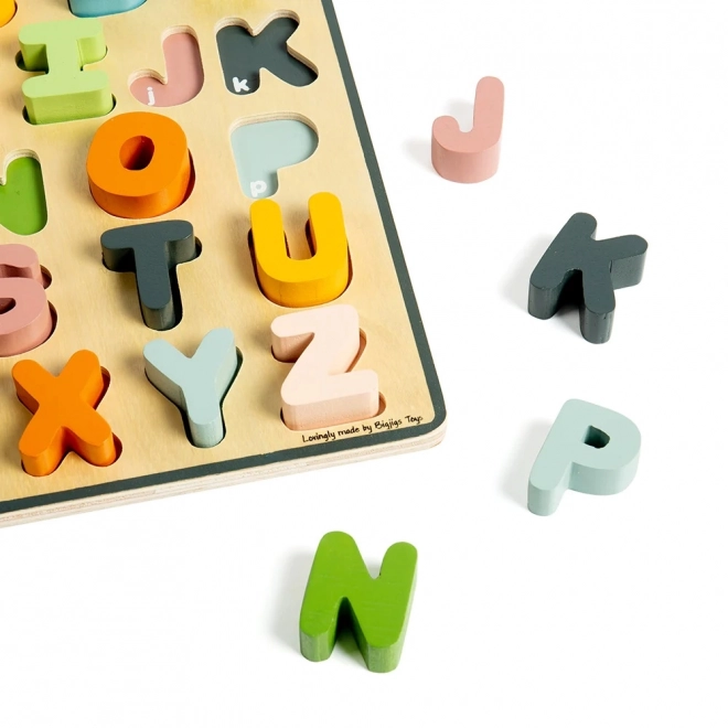 Bigjigs Toys Træpuslespil store bogstaver - ABC