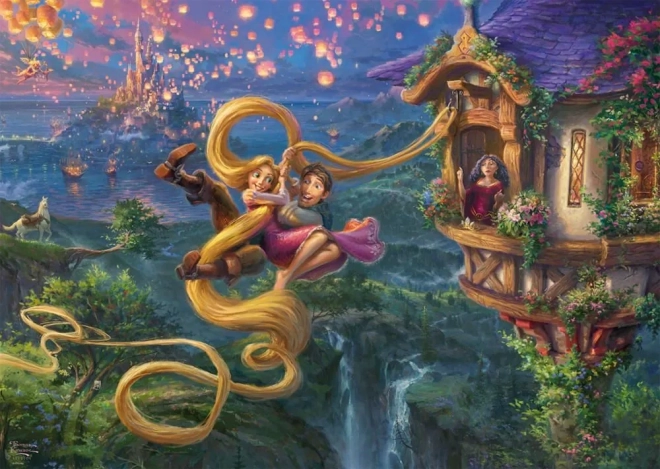 Puslespil 1000 brikker Disney: Rapunzel og Flynn