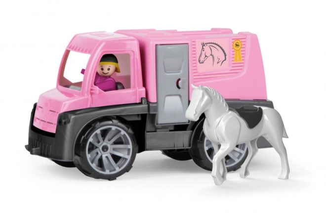 Auto Truxx hestetransport med figurer plast 26cm i kasse 39x22x16cm 24m+