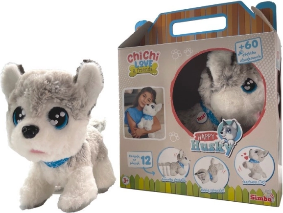 Interaktiv maskot ChiChi Love Happy Husky