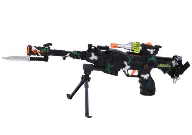 Militær riffel over skulderen Lys lyd 50 cm