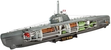 Tysk ubåd Type XXI (U-Boot Typ XXI) – byggesæt model