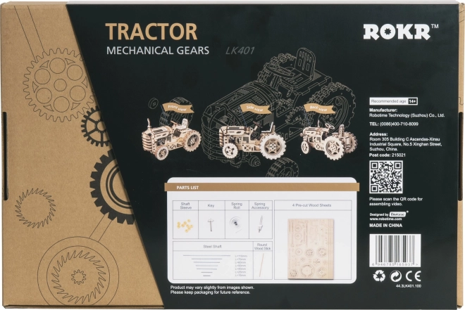 RoboTime 3D træmekanisk puslespil Traktor