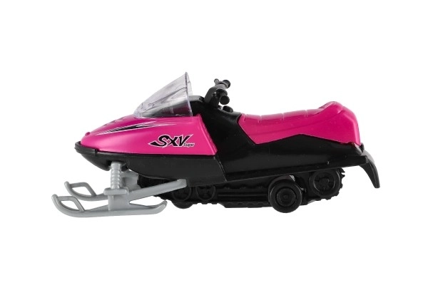 Legetøjssnescooter metal/plast 13 cm, optrækkelig, 6 farver