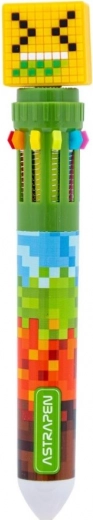 Astra kuglepen med 10 patroner Pixel One II (mix af farver)