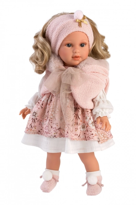 Realistisk dukke Lucia 40 cm med blødt stoflegeme
