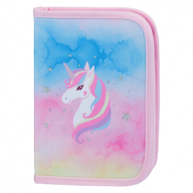 BAAGL SÆT 3 Airy Rainbow Unicorn: skoletaske, penalhus, pose