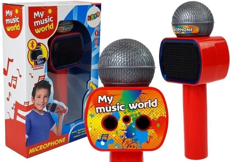 Trådløs karaoke-mikrofon til børn med Bluetooth, rød