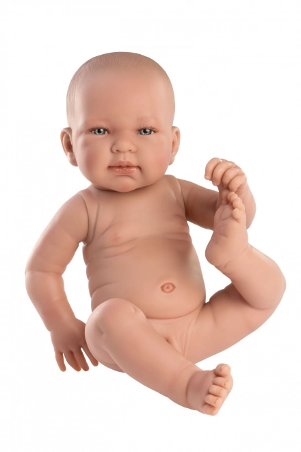 Llorens 73801 NYFØDT DRENG - realistisk dukke baby med fuldvinyltorso - 40 cm