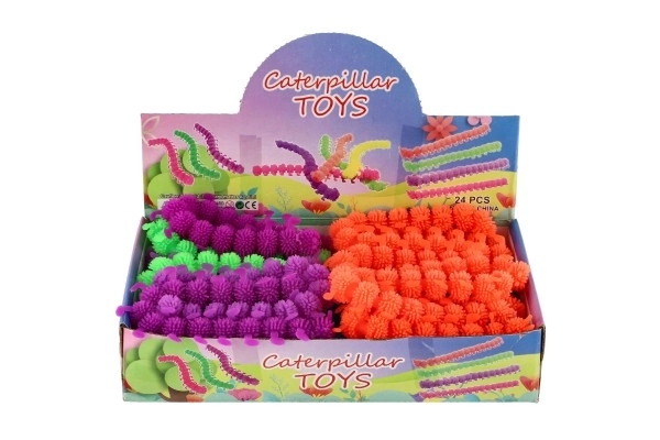 Housenka katte anti-stress silikone 24cm mulighed for 4 farver