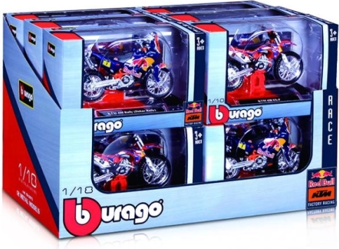 Bburago motorcykel Red Bull 1:18 metalmodel