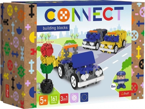 Byggesæt Connect 3-i-1 – redningskøretøjer, 161 dele