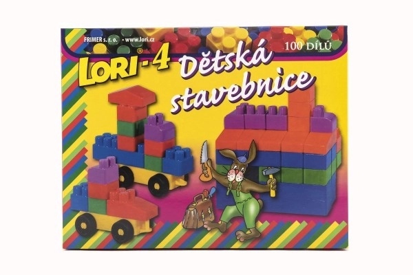 Byggesæt LORI 4 plast 100stk i kasse 23x25x20cm