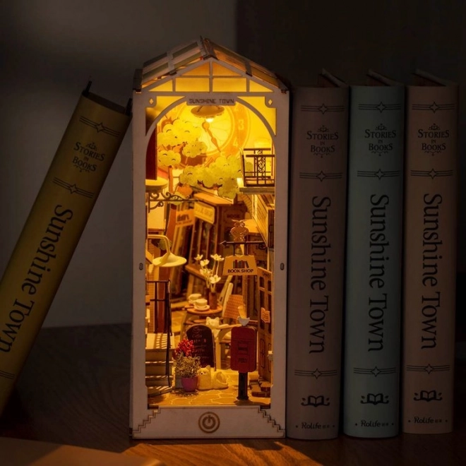 Bogstøtte Solby med LED-belysning 3D-model