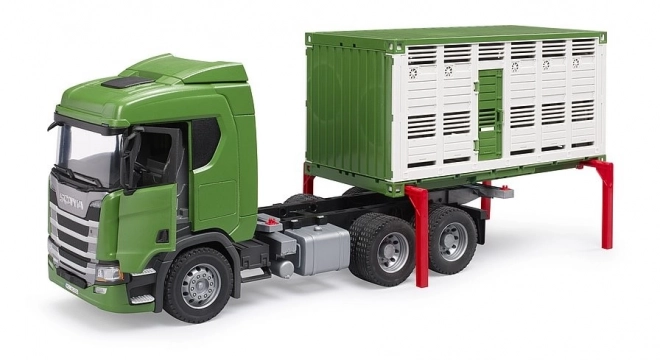Bruder Dyretransport Scania med ko figur