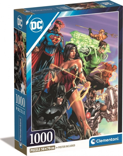 Puslespil 1000 brikker Compact DC Comics Justice League