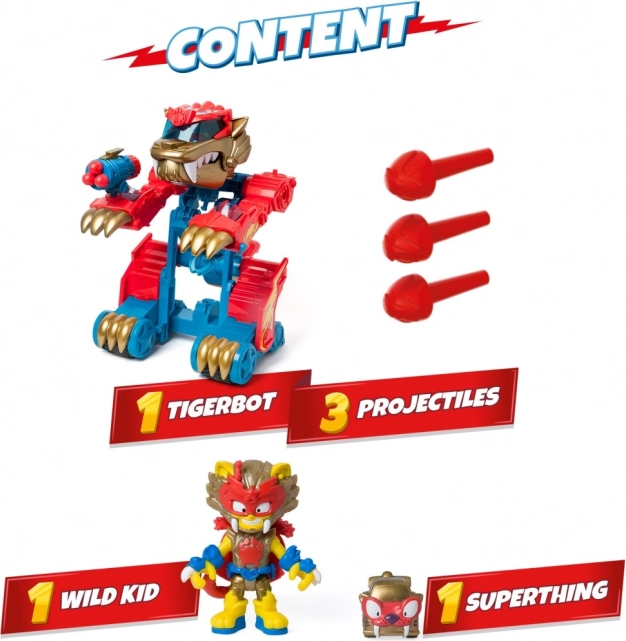 Spillesæt SuperThings Wild Tigerbot