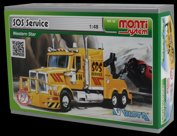 Byggesæt Monti System MS 42 SOS Service Western star 1:48 i æske 22x15x6cm
