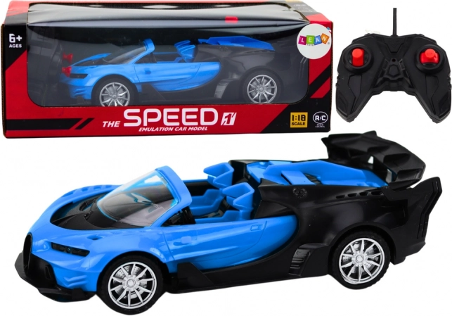 Fjernstyret racerbils 1:18 blå