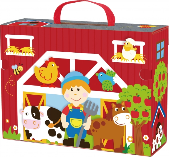 Træ Farm i Kuffert Tooky Toy