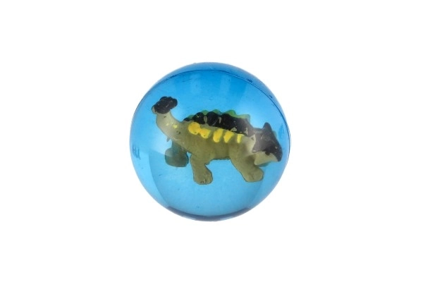 Bold/hoppebold med dinosaur 4cm mix af slags 32stk i dåse