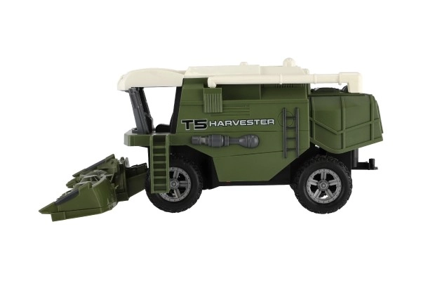 Kombajn/skæremaskine RC plast 22cm 27MHz på batterier med lys 2 typer i kasse 30x21x12cm
