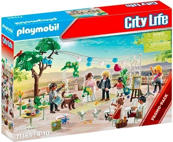 Sæt med figurer City Life Bryllupsfest i haven
