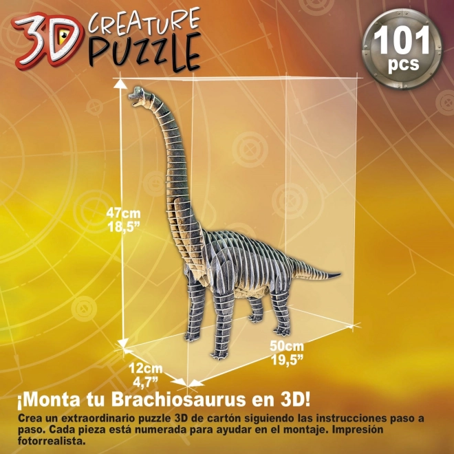 3D puslespil Brachiosaurus - 101 dele