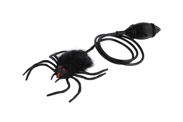 Springende edderkop plysbamse/plastik 7 cm i pose 14x19x3 cm