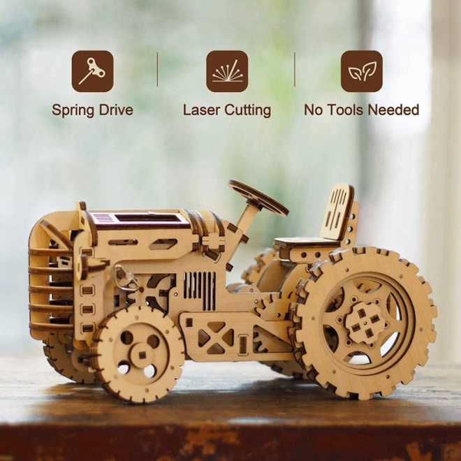 RoboTime 3D træmekanisk puslespil Traktor