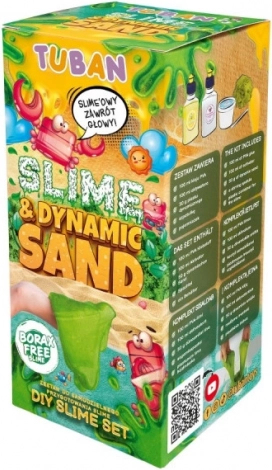 DIY-sæt til at lave slim og kinetisk sand