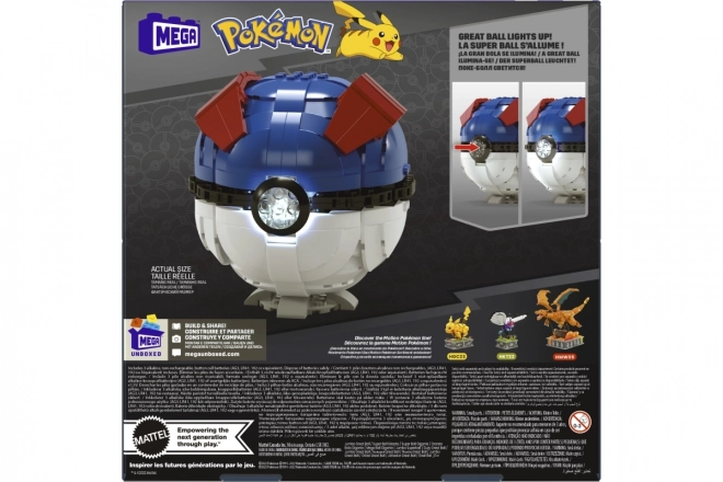 Konstruktionssæt Mega Construx Stor Pokémonkugle