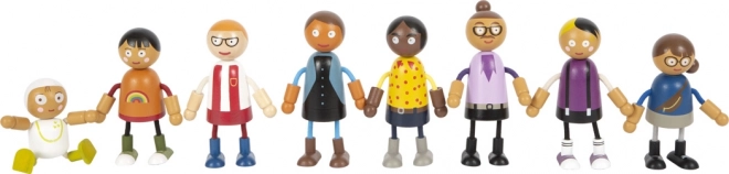 Small Foot Fleksible Dukker Familie med Barn