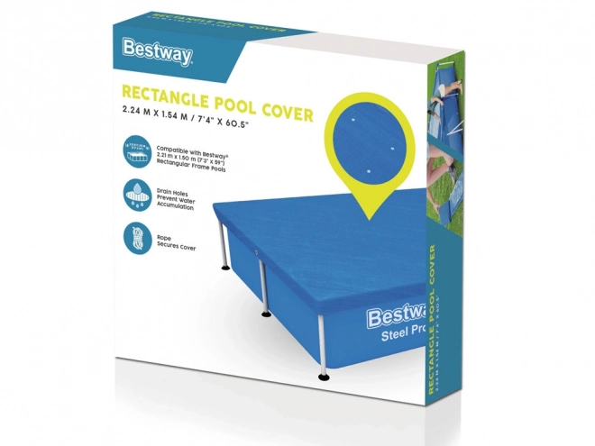 Overtræk til rektangulær pool Bestway 224x154 cm
