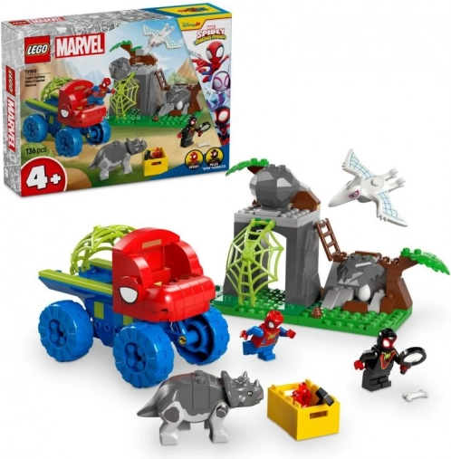 Byggesæt LEGO MARVEL SPIDEY redningsmission for teamet i dino-terrængående bil