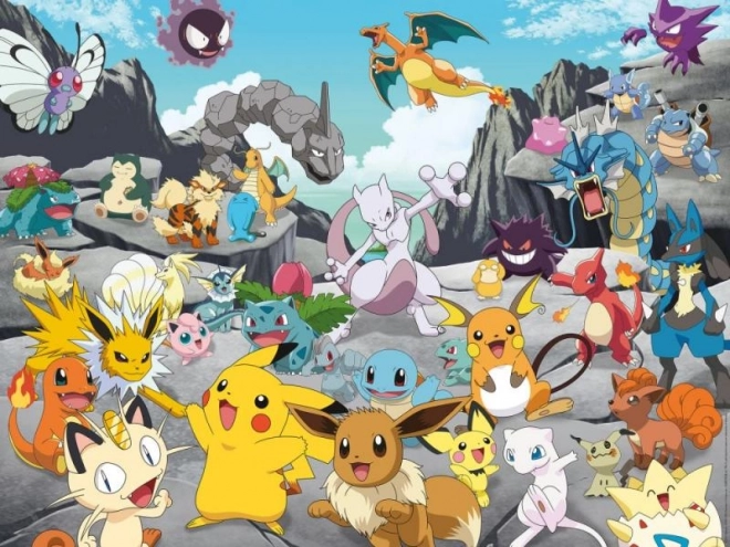 2D puslespil 1500 brikker Pokémon Classic