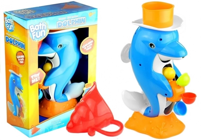Legetøj til badet med fontæne Dolphin Reels
