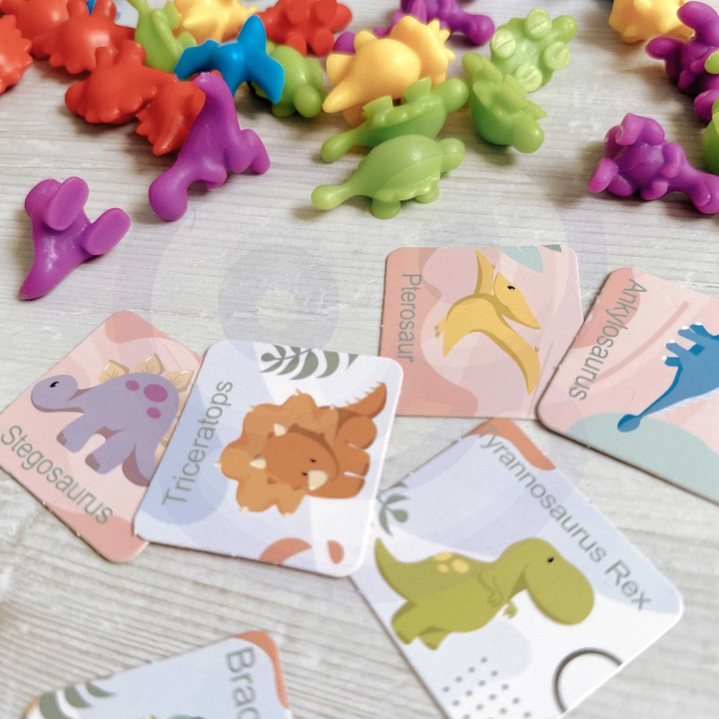 WOOPIE Uddannelsessæt Lær At Tælle Montessori Dino Puslespil 95 stk
