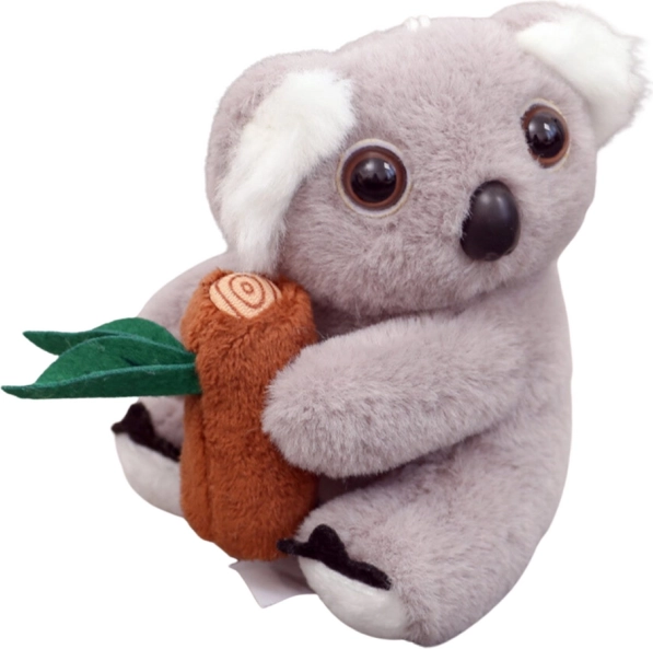 Plysbogvedhæng Koala med karabinhage 12 cm