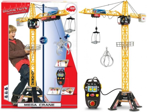 Børnekran Mega Crane 120 cm med kablet fjernbetjening
