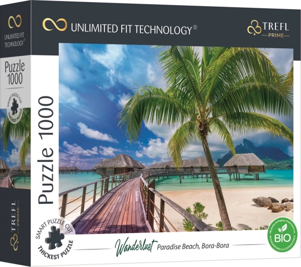 Puslespil TREFL UFT Wanderlust: paradisisk strand på Bora Bora, 1000 brikker