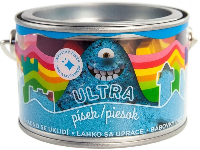 Ultra sand med glitter 200g - blå