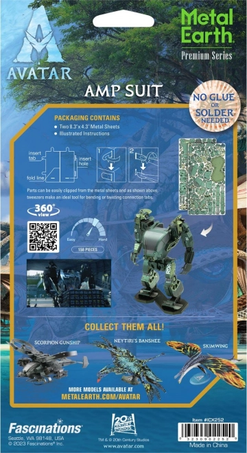 METAL EARTH 3D puslespil Premium Series: Avatar AMP-dragt
