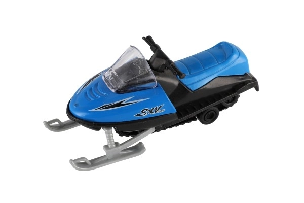 Legetøjssnescooter metal/plast 13 cm, optrækkelig, 6 farver